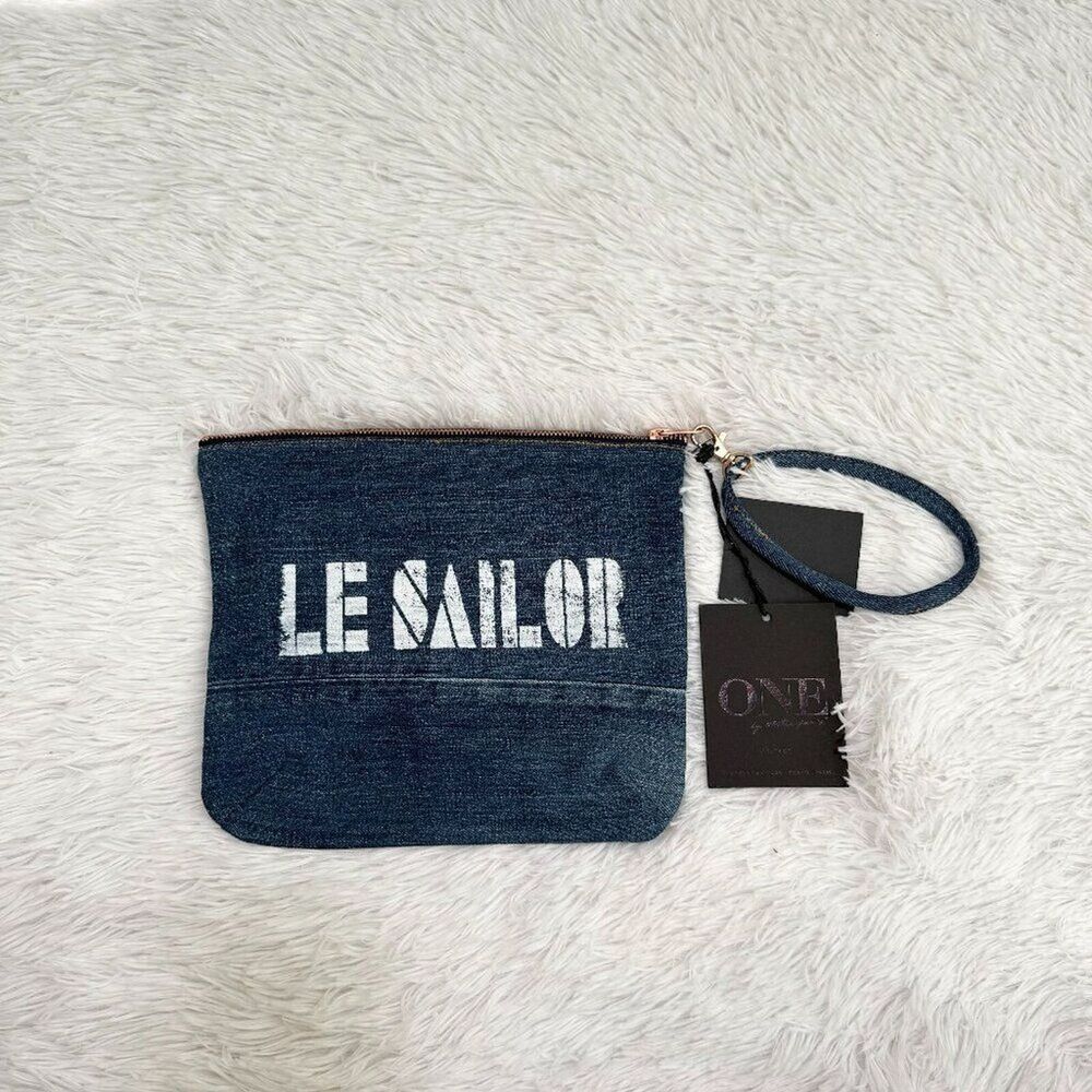 Women One Teaspon Vintage Denim Rose Gold Cosmetic Bag